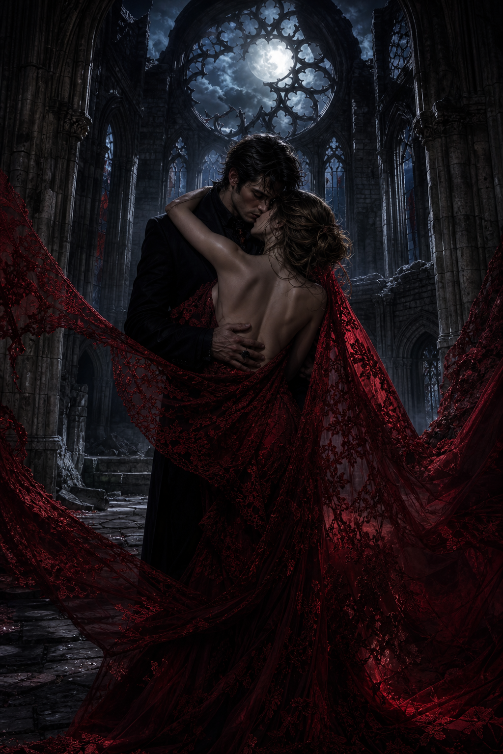 Crimson Veil — cover art featuring Lady Isolde