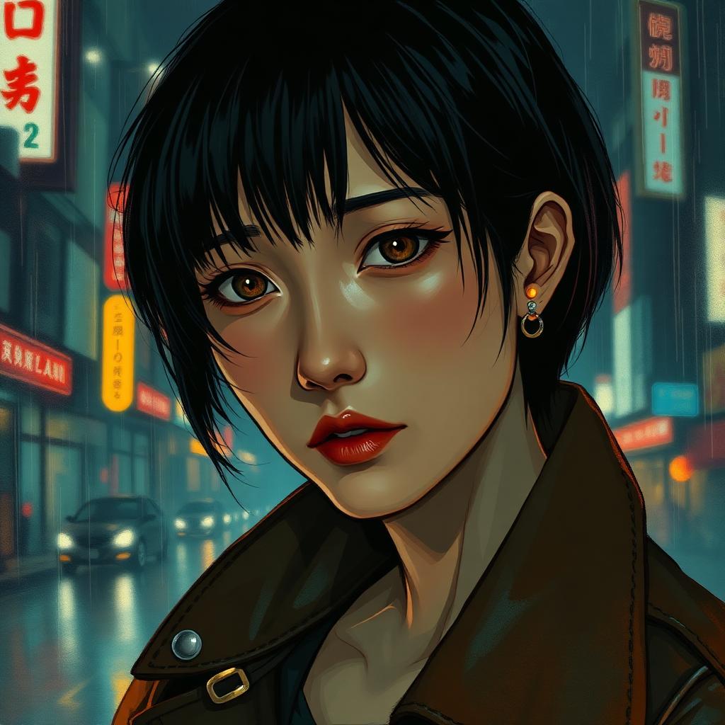 Neon Requiem — cover art featuring Kasumi Vex