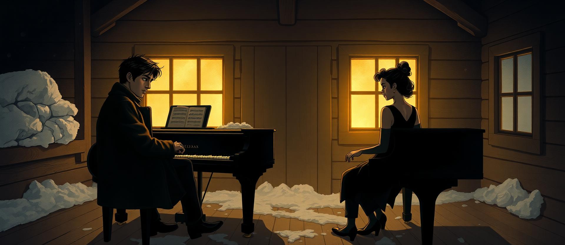 Two Winters key art featuring the cast